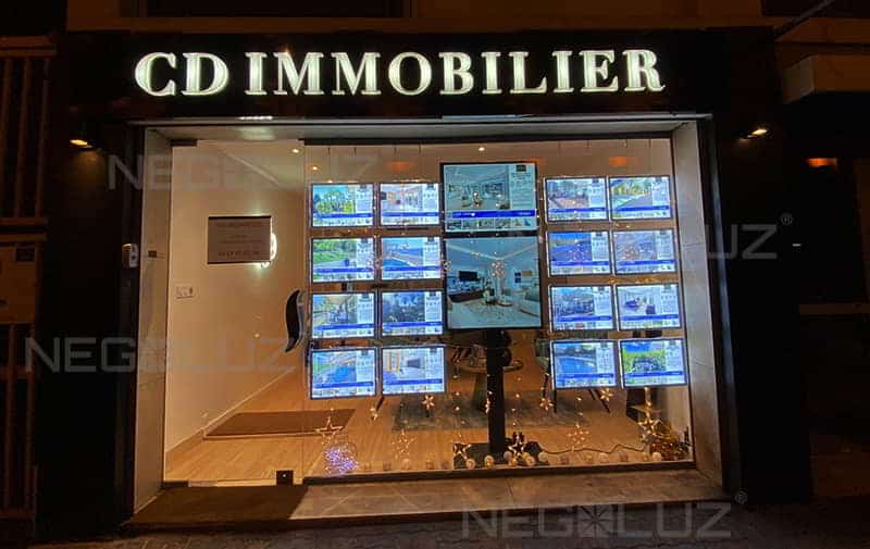 estate agent display for sale
